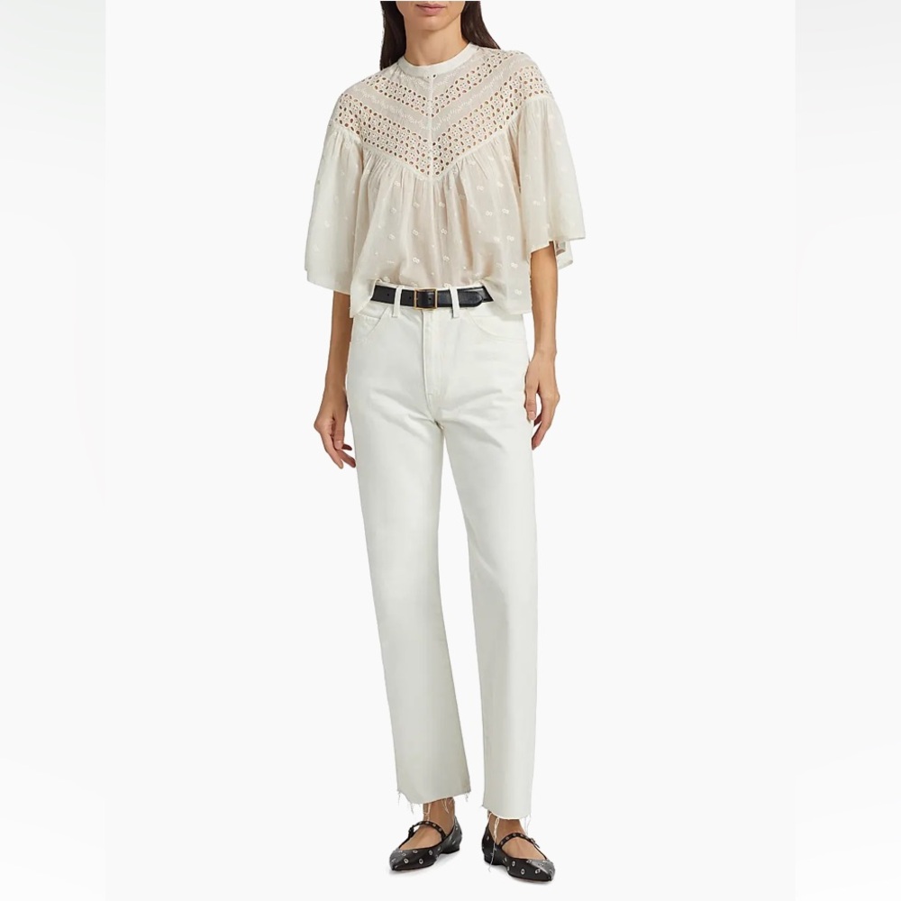 Nili Lotan Cream CALLA Jeans NWT size 30